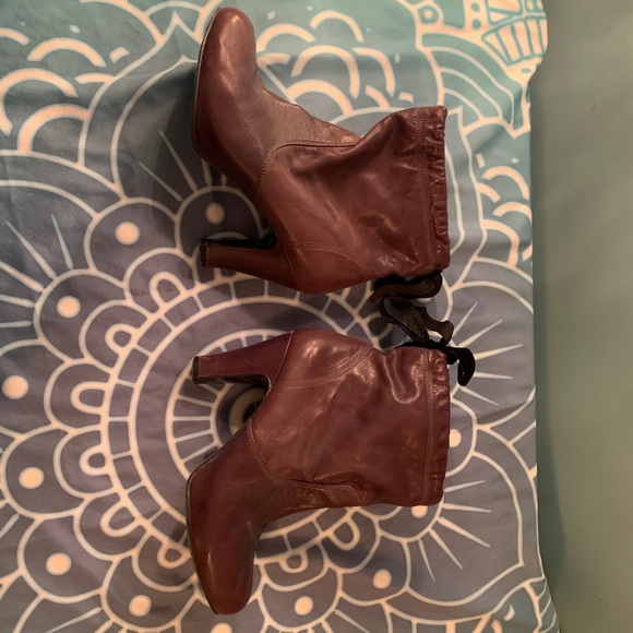 Beautiful Burgundy slouchy booties size 39 - Picture 6 of 6